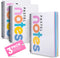 Spiral Notebook, 5x7 Inch Wirebound College Ruled Notebooks, 100 Sheets, Bright Pastel Colored Lined Paper (3)