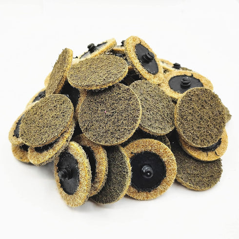 50pcs 1pc 2in 1/4in Die Grinder Sanding Discs Roll, Includes Disc Pad Holder with Shank, Surface Conditioning, Quick