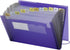 Smead Poly Expanding File, 12 Pockets, Flap and Cord Closure, Letter Size, Purple