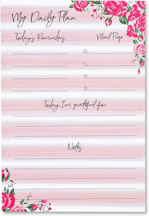 Paper Junkie Calendar Sticky Notes, 8 Pack for Monthly, Weekly, and Daily in Floral Print