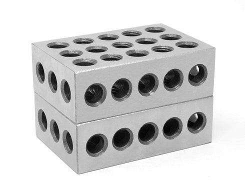 WEN 10457 Steel-Hardened Metric Precision 123 Blocks, 25 x 50 x 75 mm, Two Pack