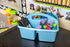 Teacher Created Resources Light Blue Portable Plastic Storage Caddy 6-Pack for Classroom and Office Organization