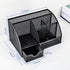 Mesh Desk Organizer, Multi-Functional Caddy with 6 Compartments and 1 Drawer for Office, Home, School