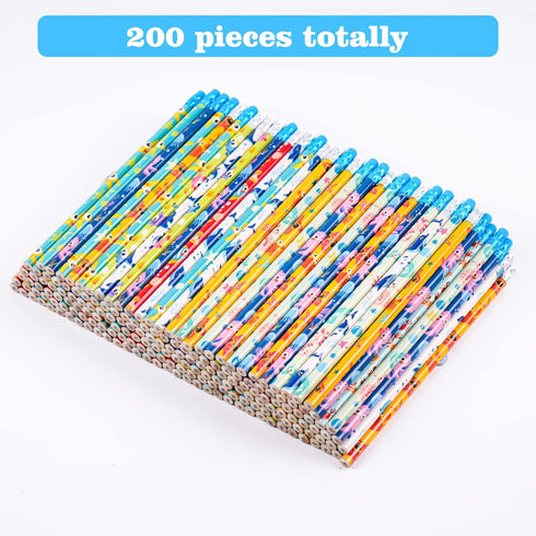 Kolewo4ever 200 Pieces Under The Sea Pencils Ocean Pencils Wood Pencils Oceam Element Sea Themed Pencils for Teachers Classrooms Reward School,Learning Activities (200) by Kolewo4ever