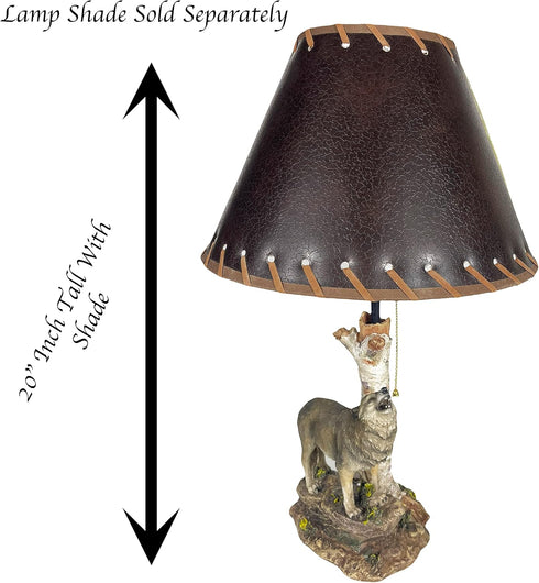 12 Inch Urbalabs Brown Rustic Rustic Accent Western End Table Standing Table Lamp Shade Farmhouse Nightstands Living