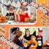 Yexiya 120 Pieces Halloween Pencil Bulk - Cute Wooden Pencils with Eraser and Assorted Patterns for Kids