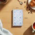 7.9" 4.7" Glenmal Floral Server Book for Waitress, x Blue Flower Waitress Book with Zipper & Money Pockets, Cute