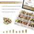 152 Pieces Threaded Inserts Assortment Kit, 1/4"-20, 5/16"-18 for Wood Furniture Screws