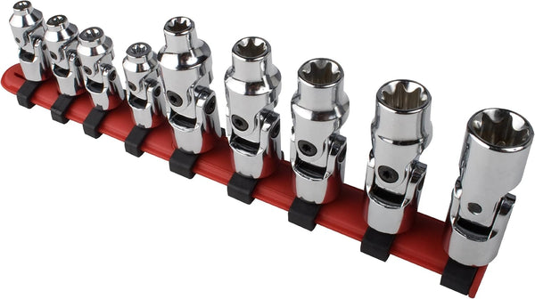 SUNEX TOOLS 9912 1/4-Inch Drive Universal External Star Socket Set, 1/4-Inch -