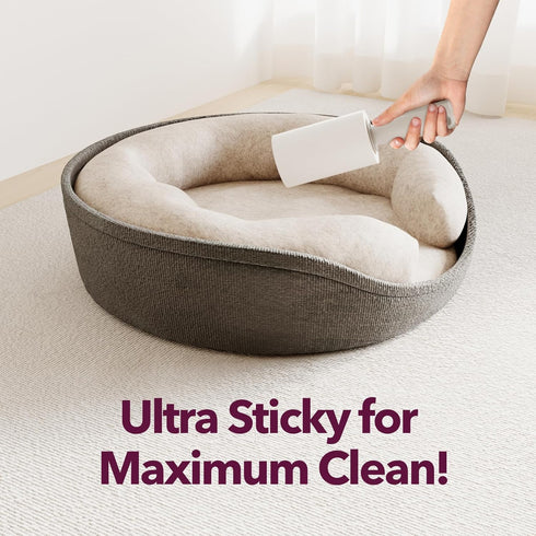 Lint Rollers for Pet Hair, Extra Sticky 440 Sheets Value Set with 2 Upgraded Handles, Portable Pet Lint Remover