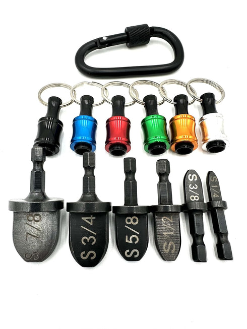 HVAC Swage Tool Set, Boring Drill Bits, Air Conditioner Copper Tube Expander, Swaging Tool Drill Bit Set