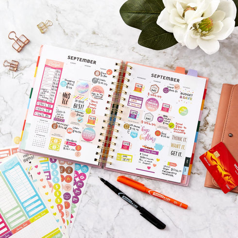 Avery Budget Planner Stickers Pack, 30 Sheets, 1,230 Total, Expense Tracker for Journals or Calendars