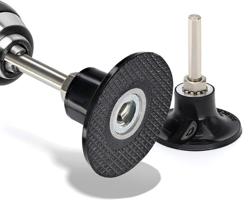 2 Inch Disc Pad Holder with ¼” Shank, Die Grinder Sanding for Roloc, Quick Change Medium Disc Attachments - 2 Pack by