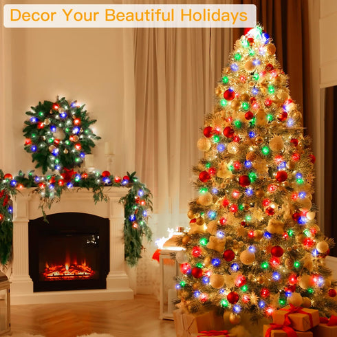 66FT 200LED 11 IP44 Ollny Christmas Lights, Christmas Tree Lights with Modes Remote Control Waterproof Color Changing
