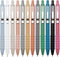 Ballpoint Pens Black Ink, Ball Point Pen with Super Soft Grip, Medium Point 1.0mm Office Pens (Silver 12-count)