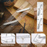 Saysurey Drawing(12 Inch) Parallel Ruler Marine Navigation Tool with Clear Scales Parallel Ruler with Brushed Aluminum