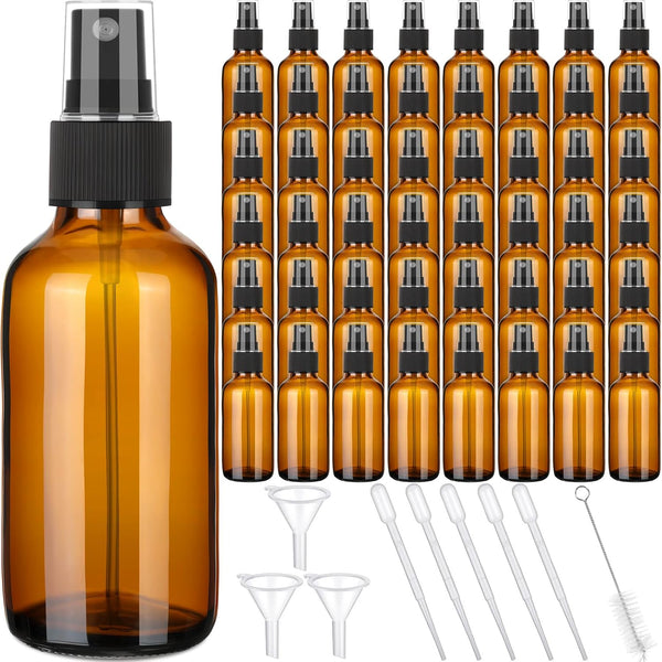 Nuogo 50 Pieces Mini Glass Spray Bottles Bulk 4 Oz Fine Mist
