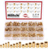 Hilitchi 460 Pcs M2 M3 M4 M5 Female Thread Brass Knurled Insert Nuts Assortment Kit for 3D Prints