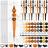 Zhanmai 197 Pcs DIY Halloween Beadable Pen Kit - 24 Assorted Bead Pens with 101 Halloween Beads & 48 Spacer Beads