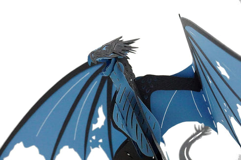 Ice Dragon 3D Pop Up Greeting Card, 5 x 7 inch, Multicolor for All Occasions - Birthday, Love, Christmas