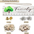 Buecasa Wooden Family Tree Birthday Reminder Calendar Board - DIY Wall Hanging Birthday Tracker Plaque with 100 Tags