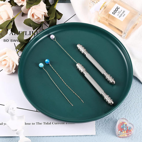 Double Ended Pin Vise - DIY Hand Drill Tools with Copper Collet for Jewelry Making, 8 Pieces