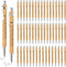 Bible Verse Pens Bamboo Christian Wooden Retractable Pen 1 mm Inspirational Quotes Bulk for Women Men Office School
