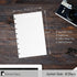 Discbound Paper, Junior Size Ruled Sheets, Premium 120gsm Notebook & Planner Refills, 50 Sheets