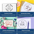 Packaging 1-5/8" Pre-Inked Grateful Blooms Business Thank You Stamp | Professional Custom Pre-Inked Stamper for Small