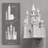 3D Dimmable 3000K L LOHAS LED Castle Night Lights Plug into Wall, Night Light for Kids, Built-in Dusk to Dawn Sensor