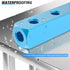 TAILONZ PNEUMATIC 1/4" Blue 6 Way 9 Port Pneumatic Shunt Aluminum Block Air Distribution Block