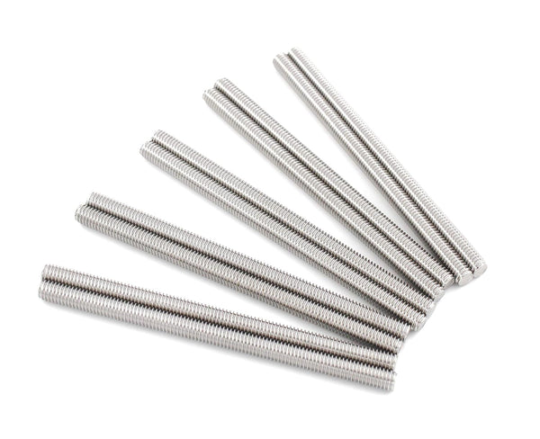 10 PCs M6 x 100 mm Full Thread Rod, 304 Stainless Steel