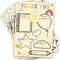 TzenvoGift 5-Pcs Teacher Thank You Cards Fill-in-the-Blank Appreciation Cards with Gold Foil Medal