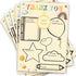 TzenvoGift 5-Pcs Teacher Thank You Cards Fill-in-the-Blank Appreciation Cards with Gold Foil Medal