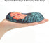 BRILA Ergonomic Memory Foam Mouse Wrist Rest Support Pad Cushion for Computer & Laptop - Floral Leaves Design