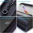 MEGREZ Expanding File Folder with 13 Pockets, 2 Pack A4 Paper Organizer with Zipper, Black