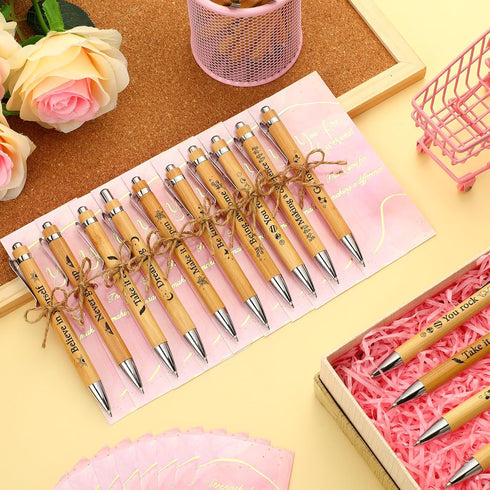 Qeeenar 50 Sets Employee Appreciation Gift Social Worker Gift Bulk Thank You Gifts You Are Awesome Inspirational Bamboo