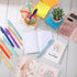 Ctosree 50 Pack Inspirational Gifts – Rainbow Pocket Notepad Notebooks with Motivational Ballpoint Pens for Back to