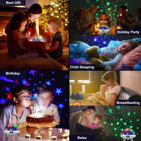 YACHANCE Projector,29 Kids Sound Machine with Night Light Soothing Sounds Baby Night Light Star Projector for Kids