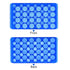 MECCANIXITY 24-Well Centrifuge Tube Rack, Double Panel Polypropylene for 11mm/7.5mm Hole, Suitable for 0.5ml/1.5ml/2ml