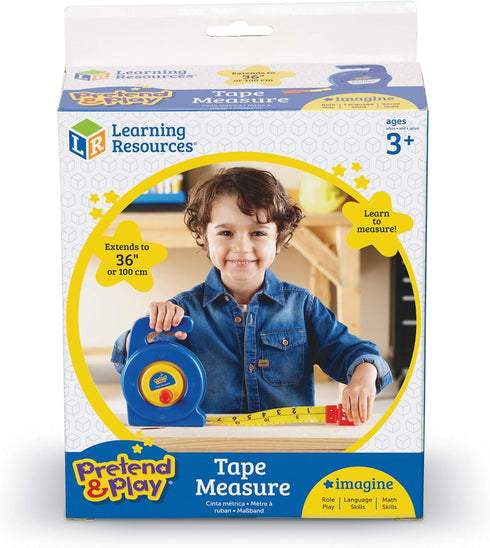 3" Counting Learning Resources Pretend Play Long Tape Measure - Kids Construction Toys, Preschool Activities, Pretend