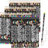Fun Assorted Reading Pencils in Bulk, Wooden Pencils with Eraser for Kids, Classroom Reward, 150 Pieces