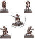 Knight Pen Holder Stand, Resin Desk Organizer with Fancy Pen Gift for Office and Home (Bronze)