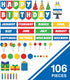 Carson Dellosa Birthday Fun Bulletin Board Set, Happy Birthday Banner, Monthly Birthday Headers, Birthday Balloons, Birthday Bulletin Board Cutouts, Party or Classroom Décor (106 Pc) by Carson Dellosa Education