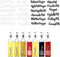 Modern Oil & Vinegar Bottle Labels, Minimalist Waterproof Kitchen Container Label Set