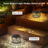 2 Pack 2 Solar Lanterns Waterproof Outdoor Decor: Hollow Out Retro Metal Solar Lights - Unique Gardening Gifts