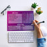 Dry Erase Whiteboard Task Planner with Removable Adhesive Decal, Fine-Tip Magnetic Marker Included (9 x 12 inches,