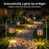 Patriotic Hanging Solar Lantern American Independence Day Garden Lantern Outdoor Decorative Waterproof LED Solar