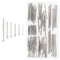 100PCS Cotter Pin Clip Key Fastener Fitting Assortment Kit - Made of 304 Stainless Steel