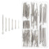 100PCS Cotter Pin Clip Key Fastener Fitting Assortment Kit - Made of 304 Stainless Steel
